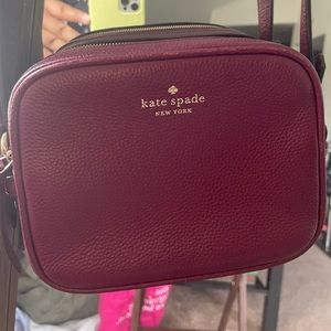 Kate Spade Burgundy Mulberry Street Pyper Crossbody